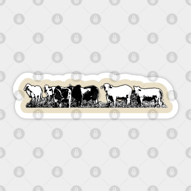 cows Sticker by rickylabellevie